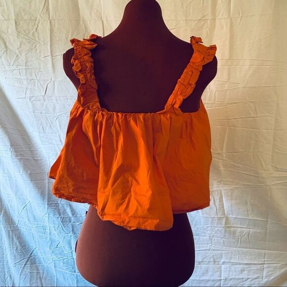 Orange Ruffled Tank from Eloquii - Picture 3 of 7